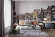 3D Hand-painted Europe Old Architecture Wall Mural Wallpaper SWW4980- Jess Art Decoration