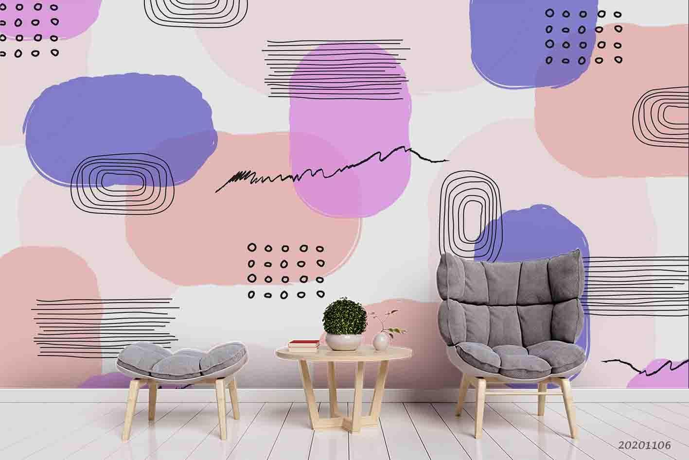 3D Abstract Geometric Pattern Colorful Wall Mural Wallpaper LXL- Jess Art Decoration