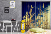 3D Landscape Nature Grass Plant Sky Curtains and Drapes GD 3534- Jess Art Decoration