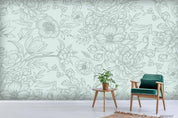 3D Hand Drawn Leaves Floral Wall Mural Wallpaper WJ 6262- Jess Art Decoration