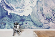 3D Watercolor Marble Pattern Wall Mural Wallpaper LQH 205- Jess Art Decoration