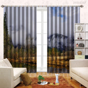 3D Sky Mountain Fog Nature Landscape Curtains and Drapes LQH 234- Jess Art Decoration