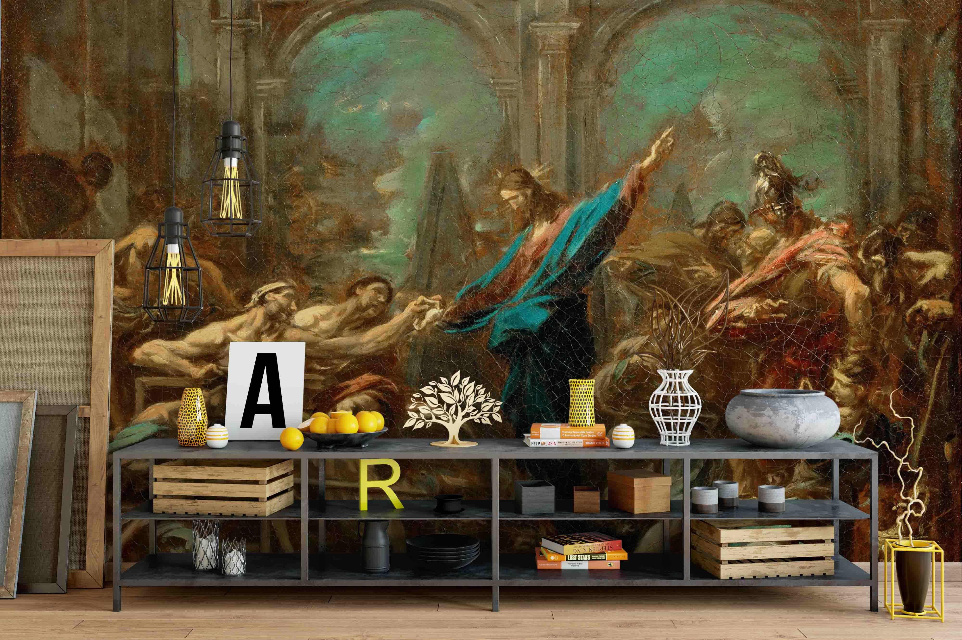 3D Oil Painting Christ Heals Wall Mural Wallpaper sww 26- Jess Art Decoration