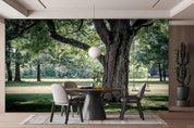 3D Woods Big Tree Park Wall Mural Wallpaper SWW2405- Jess Art Decoration