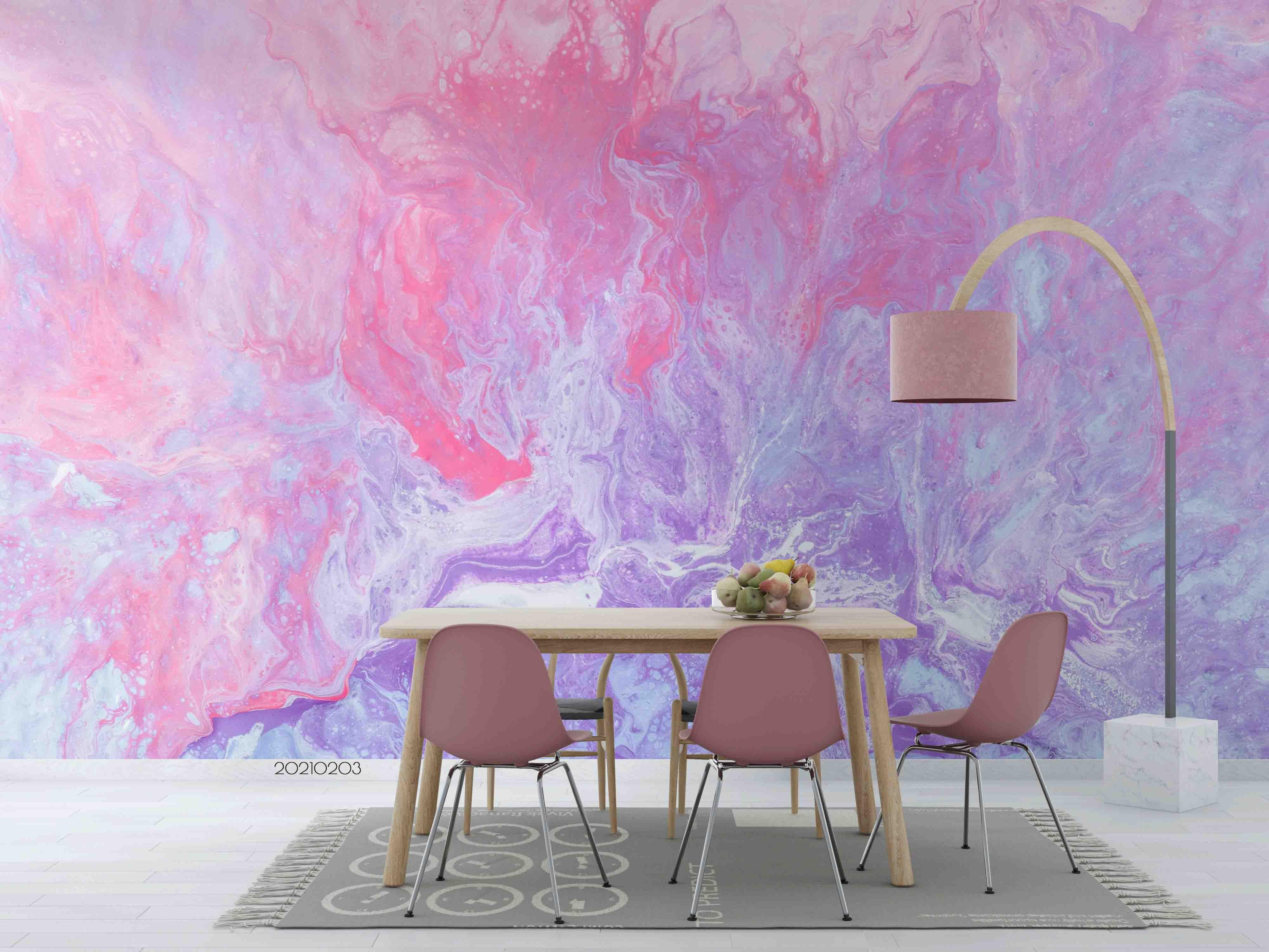 3D Abstract Pink Blue Marble Texture Wall Mural Wallpaper LQH 15- Jess Art Decoration
