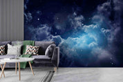 3D Blue Night Sky Star Cloud Wall Mural Wallpaper GD 2980- Jess Art Decoration