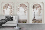 3D Arch Roman Column Flower Wall Mural Wallpaper 81- Jess Art Decoration