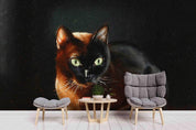 3D Black Cat Oil Painting Wall Mural Wallpaper 47- Jess Art Decoration