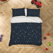3D Black Stars Quilt Cover Set Bedding Set Duvet Cover Pillowcases SF99- Jess Art Decoration