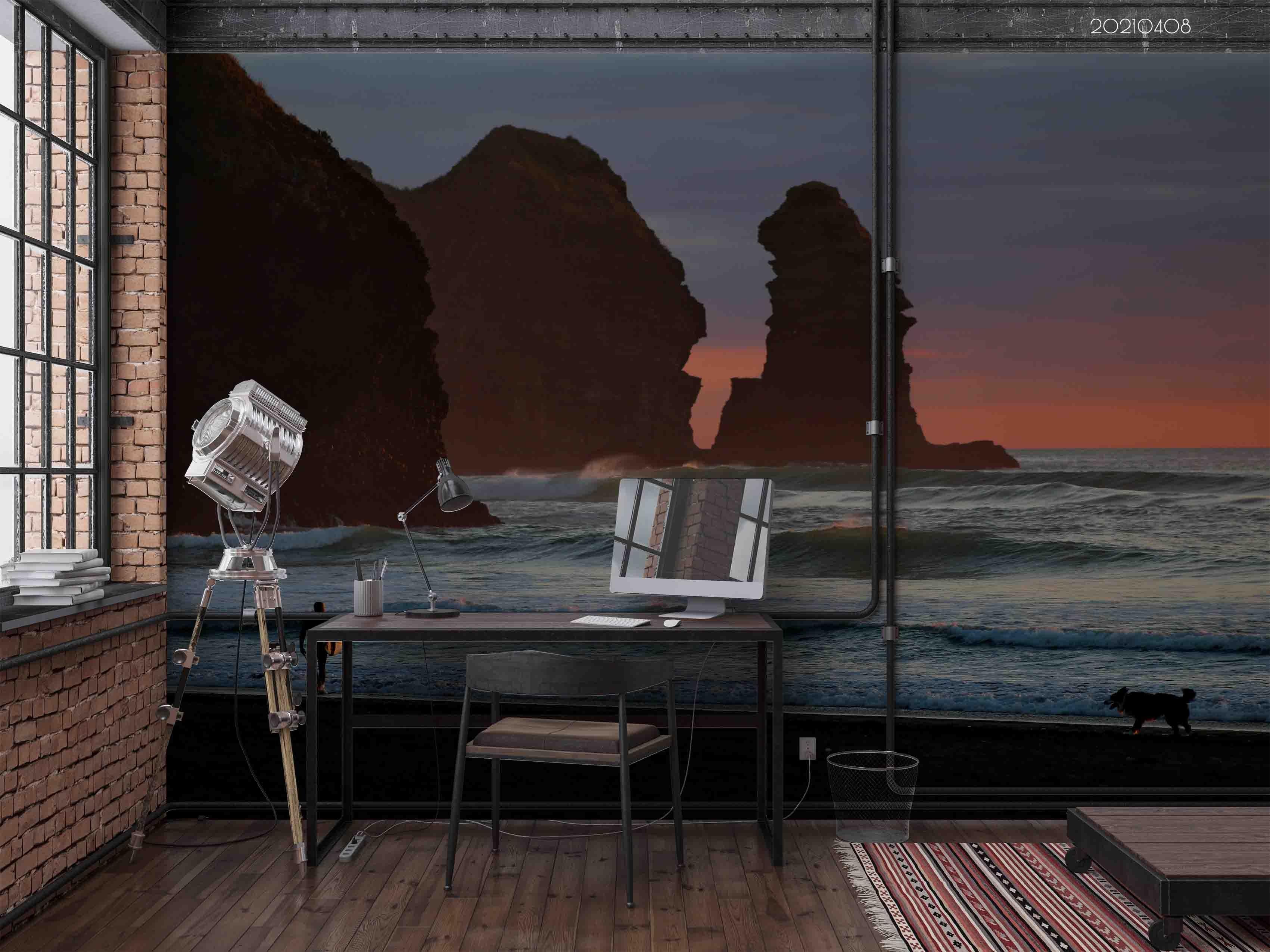 3D Sea Nature Landscape Wall Mural Wallpaper LQH 549- Jess Art Decoration