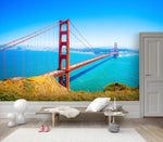 3D Blue Sea Sea Bridge Wall Mural Wallpaper 84- Jess Art Decoration