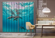 3D Ocean Animal Dolphin Curtains and Drapes LQH 170- Jess Art Decoration