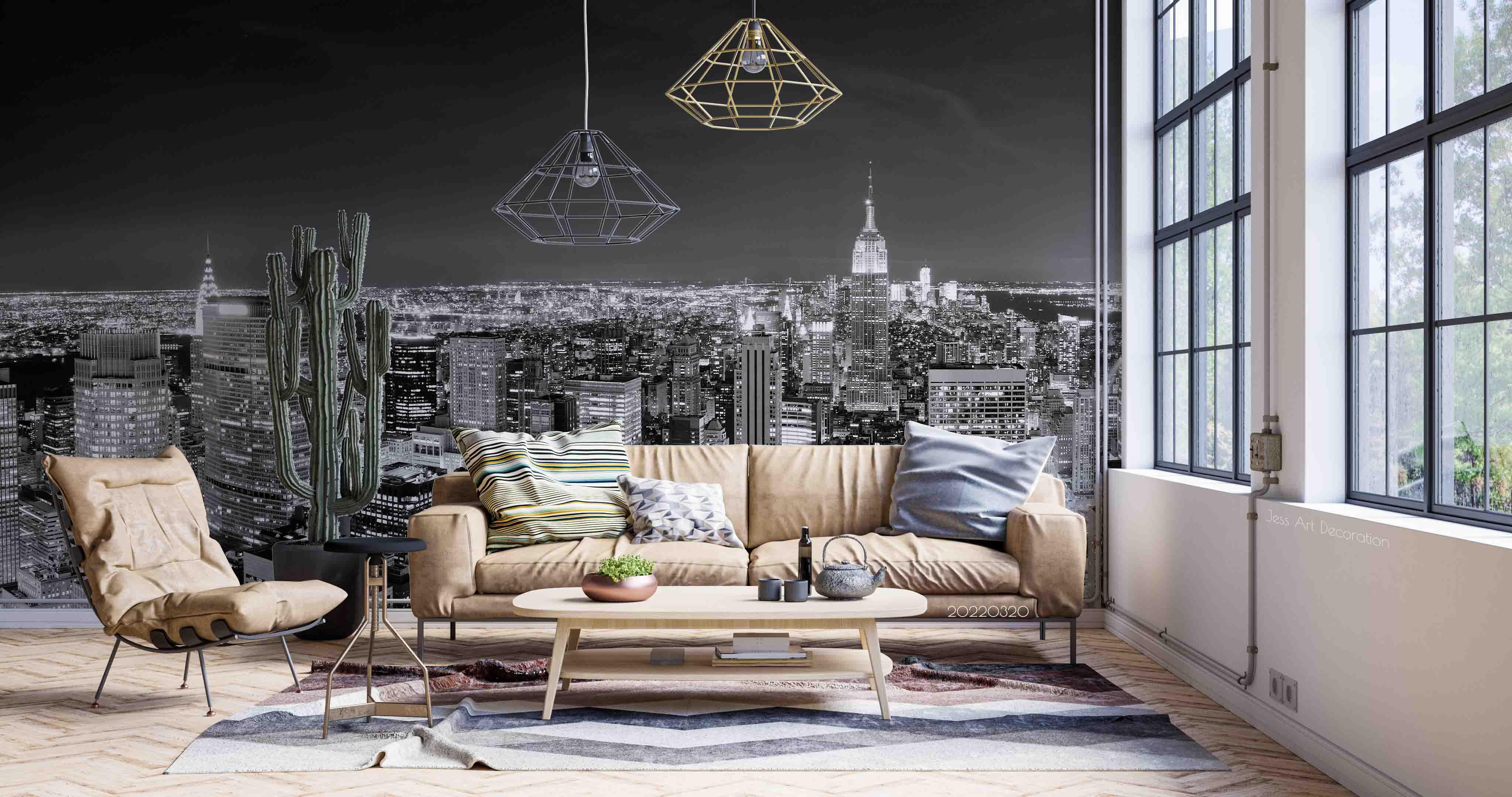 3D Night City Building Light Scenery Wall Mural Wallpaper GD 3768- Jess Art Decoration