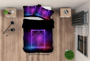 3D Abstract Skateboarder Quilt Cover Set Bedding Set Duvet Cover Pillowcases A036 LQH- Jess Art Decoration