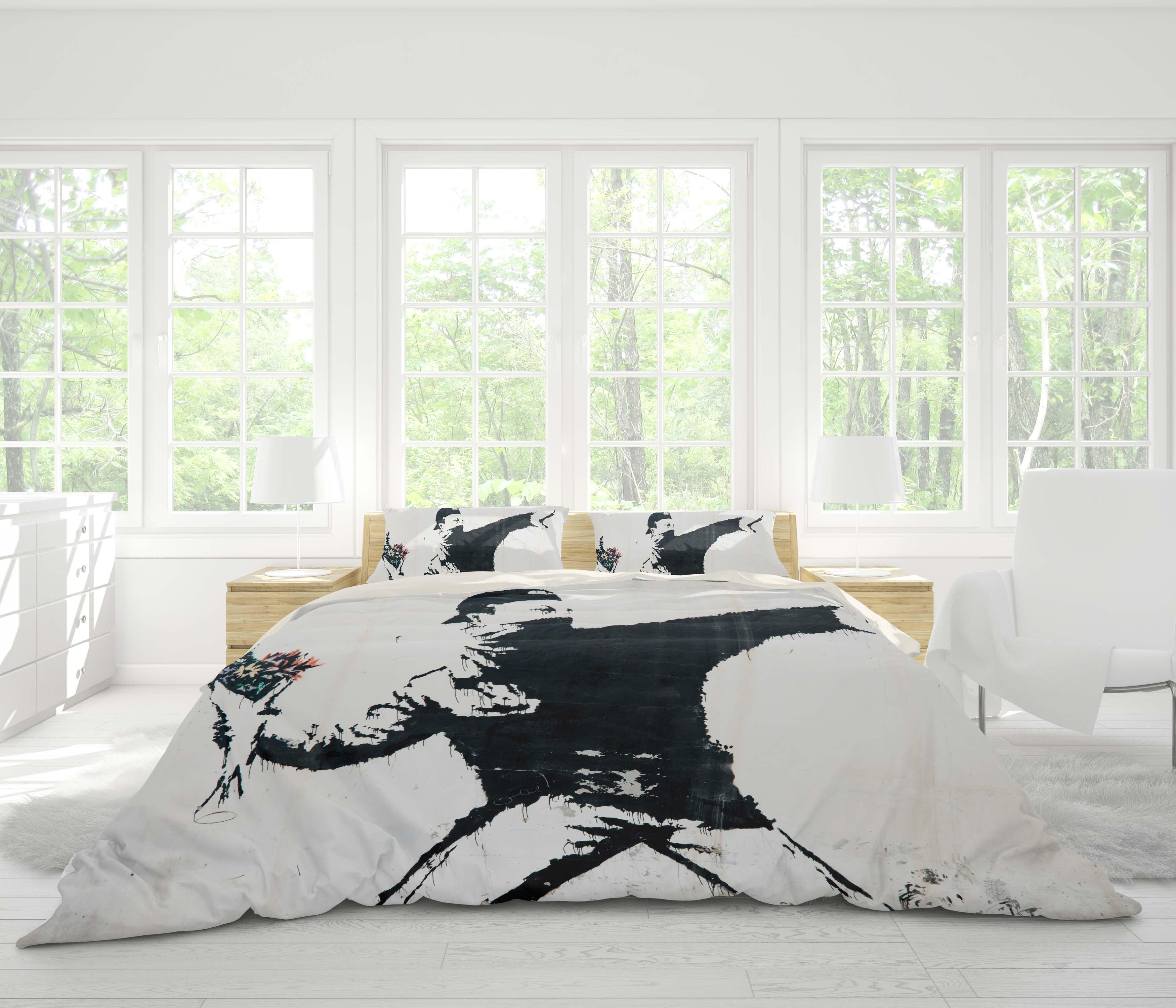 3D White Athlete Man Quilt Cover Set Bedding Set Pillowcases 29- Jess Art Decoration