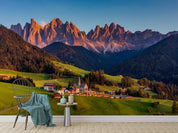 3D Santa Maddalena Tyrol Wall Mural Wallpaper LQH 175- Jess Art Decoration