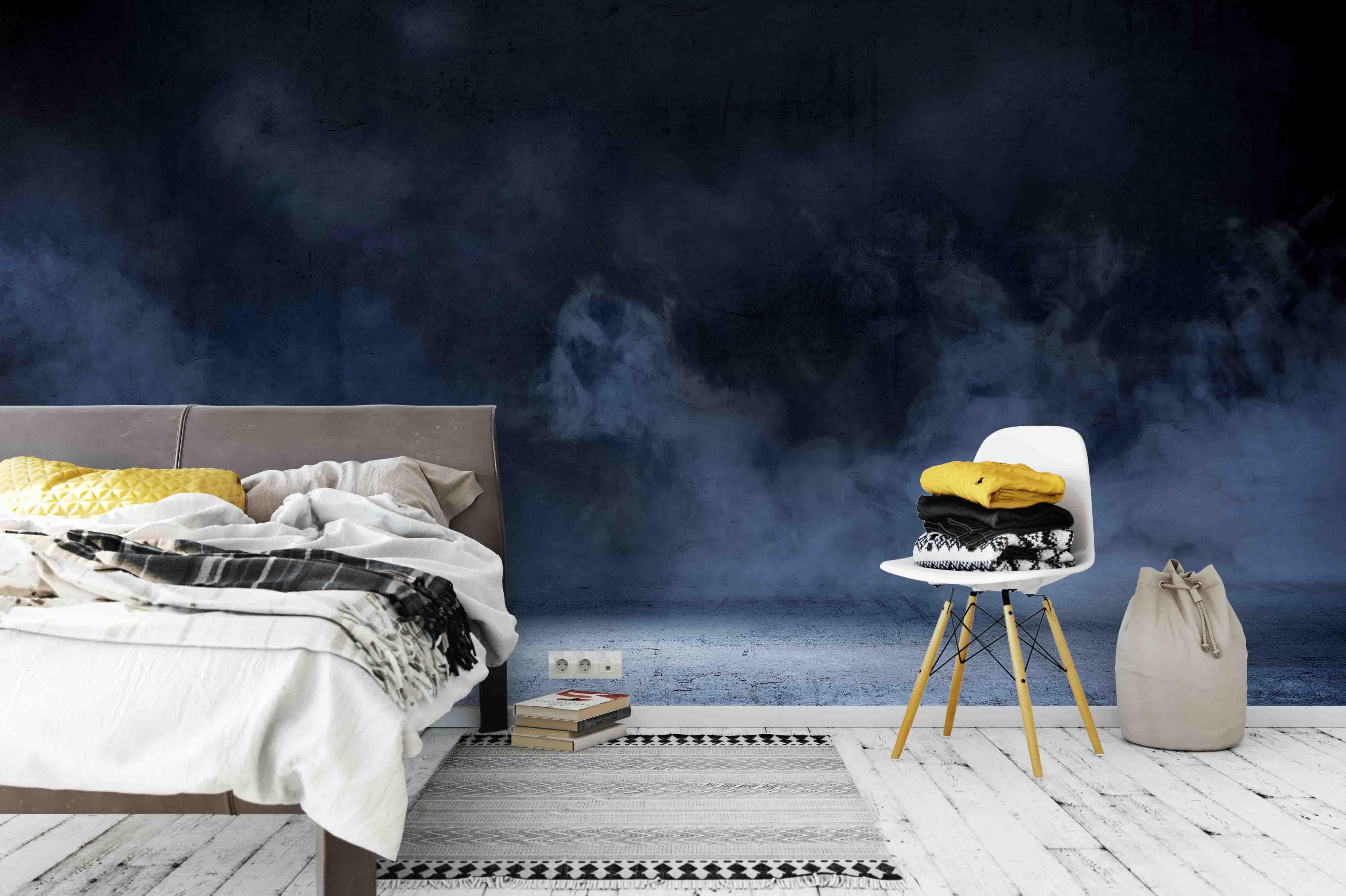 3D Dark Blue Starry Sky Wall Mural Wallpaper 84- Jess Art Decoration