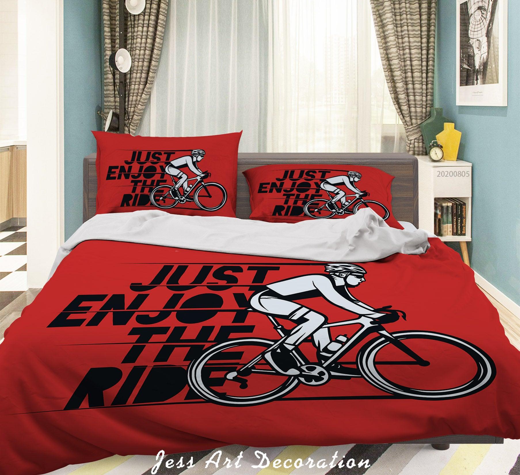 3D Just Rnjoy The Ride Quilt Cover Set Bedding Set Duvet Cover Pillowcases LXL 25- Jess Art Decoration