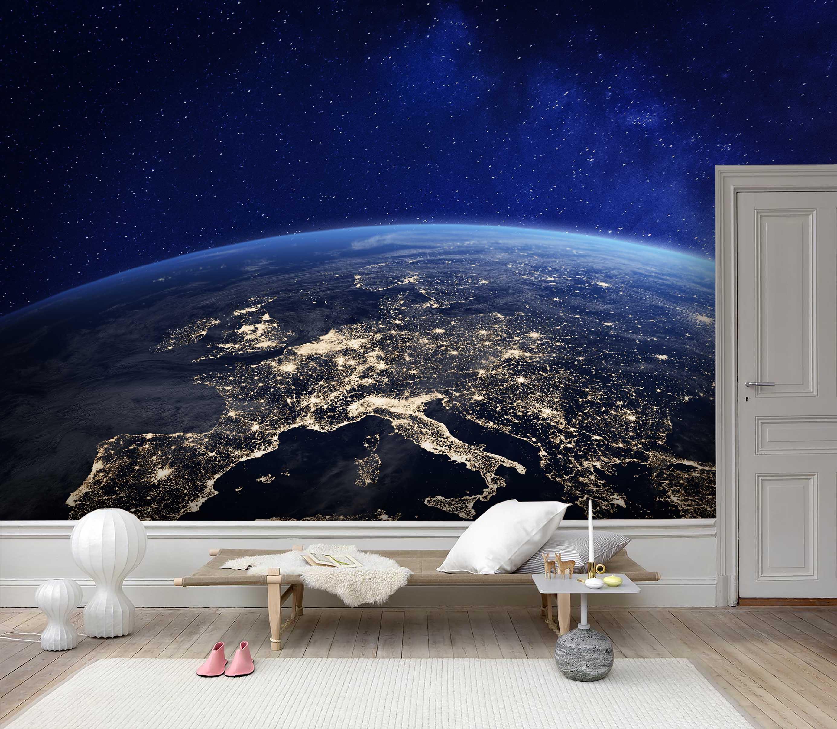 3D Blue Planet Earth Wall Mural Wallpaper 139- Jess Art Decoration