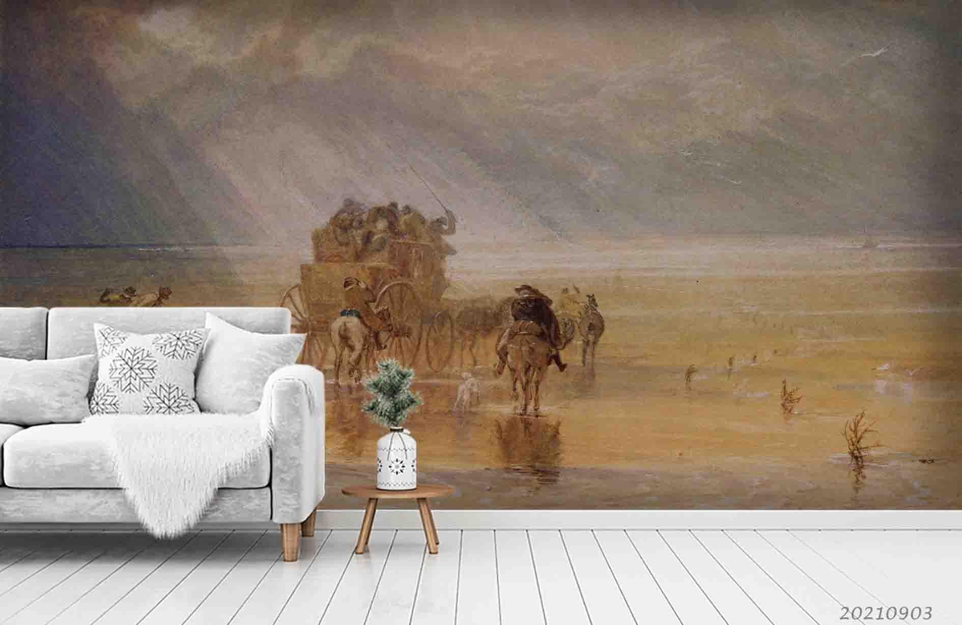 3D Art Oil Painting Wall Mural Wallpaper LQH 119- Jess Art Decoration