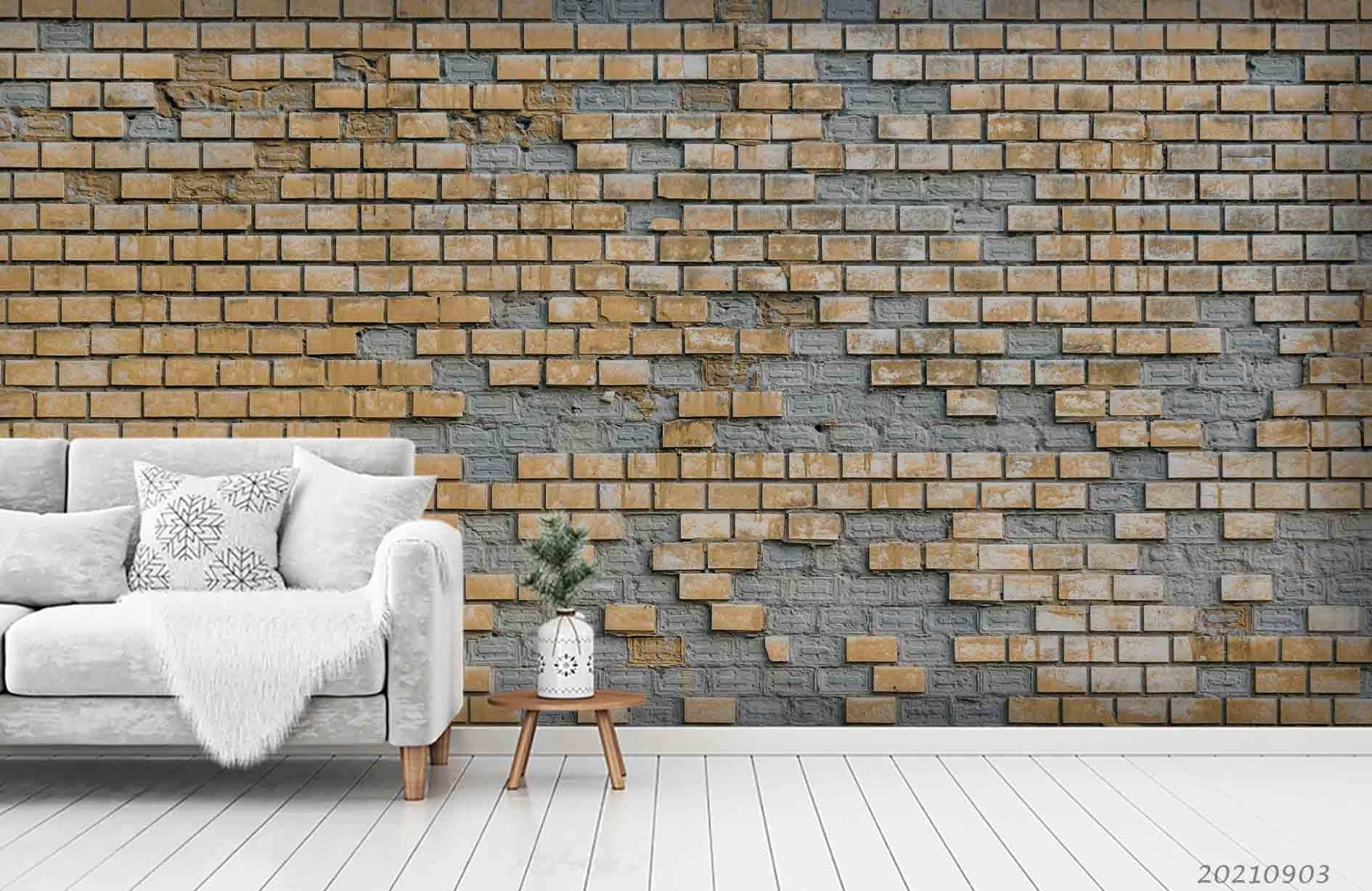 3D Brick Wall Texture Wall Mural Wallpaper LQH 243- Jess Art Decoration