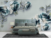 3D Vintage Watercolour Floral Wall Mural Wallpaper WJ 2165- Jess Art Decoration