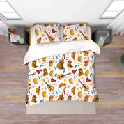 3D Hand Drawn Cowboy Hat Guitar Quilt Cover Set Bedding Set Duvet Cover Pillowcases 203 LQH- Jess Art Decoration
