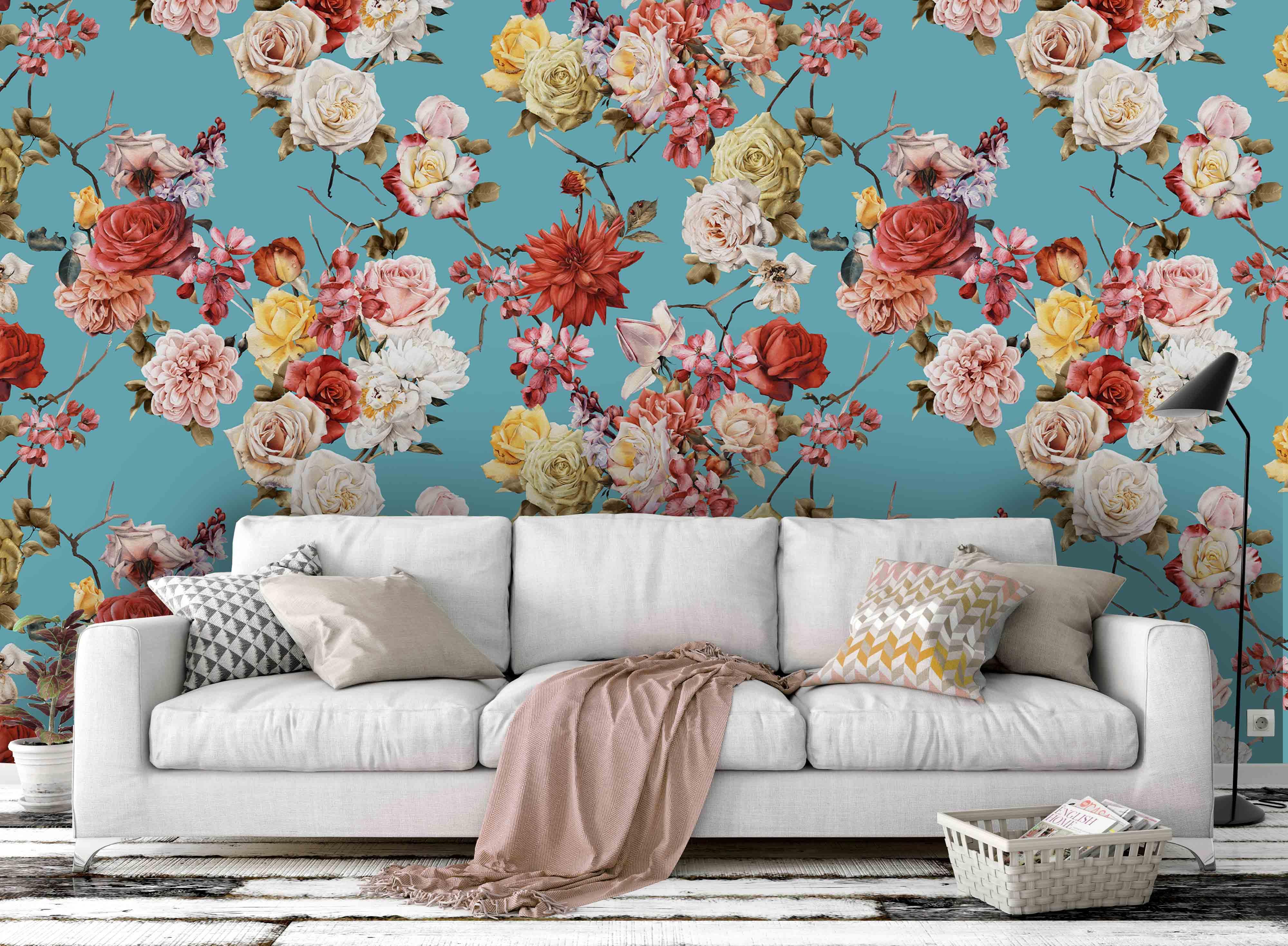 3D Flower Branch Wall Mural Wallpaper 81- Jess Art Decoration