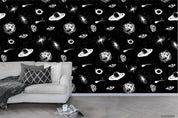 3D Cartoon Planet Astronaut Wall Mural Wallpaper WJ 3426- Jess Art Decoration