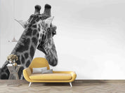 3D Animal Giraffe Grey Wall Mural Wallpaper 29 LQH- Jess Art Decoration