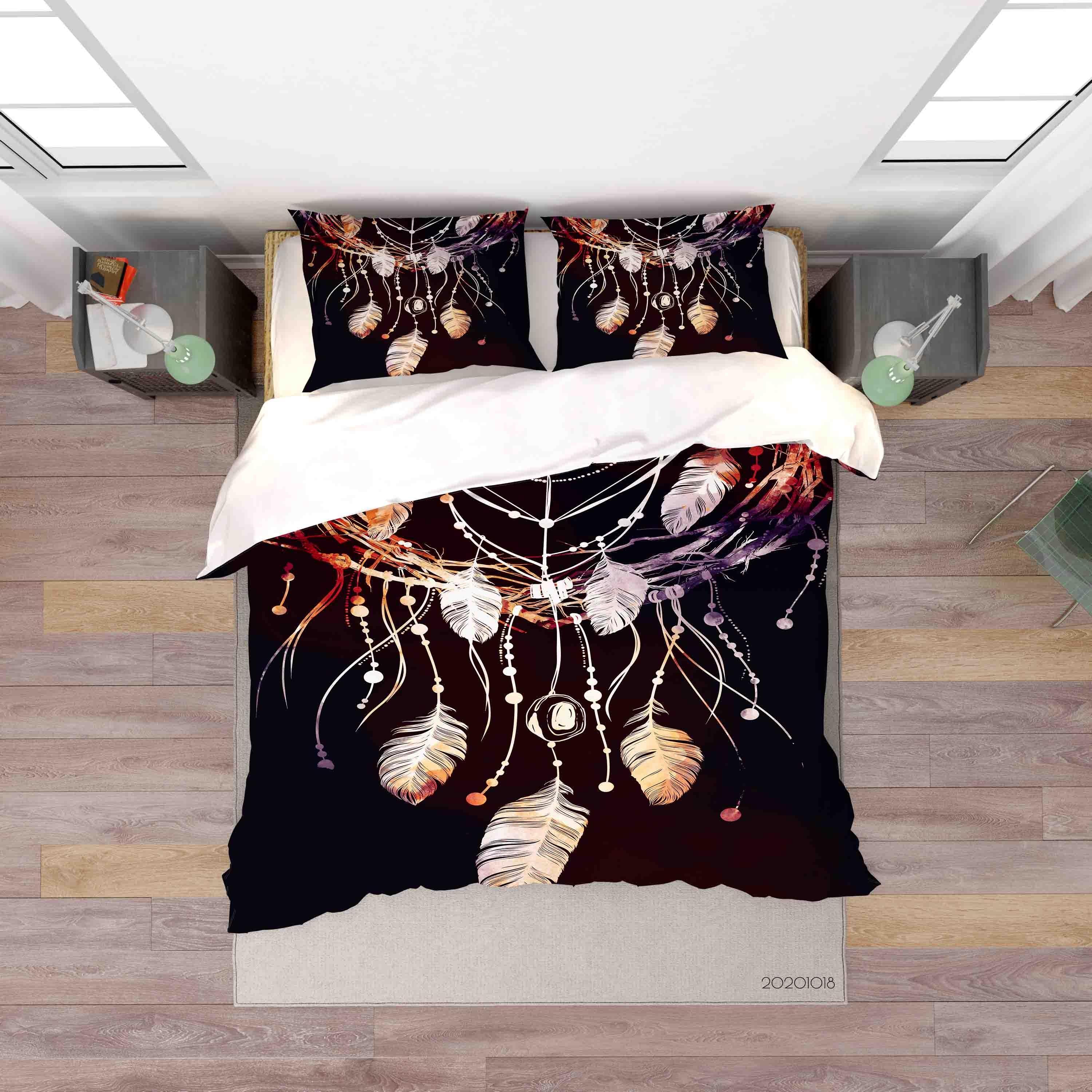 3D Dream Catcher Pattern Quilt Cover Set Bedding Set Duvet Cover Pillowcases WJ 9734- Jess Art Decoration