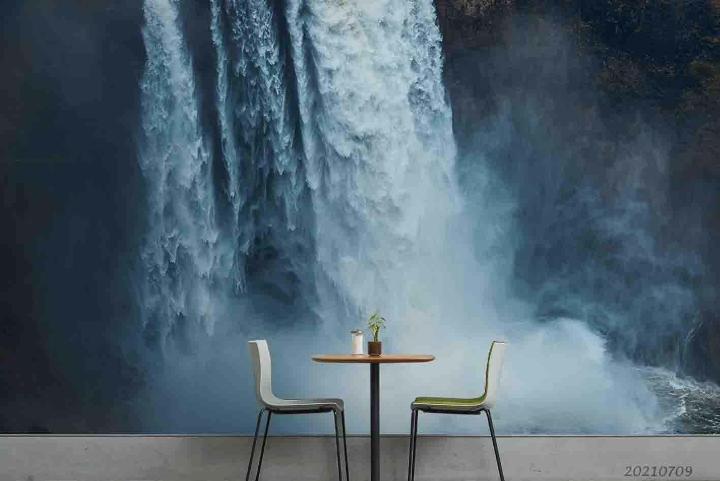3D Waterfall Wall Mural Wallpaper SWW4295- Jess Art Decoration