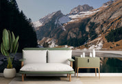 3D Snow Mountain Rock Tree River Landscape Wall Mural Wallpaper GD 2845- Jess Art Decoration