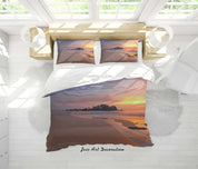 3D Sunset Sky Beach Landscape Quilt Cover Set Bedding Set Duvet Cover Pillowcases 269- Jess Art Decoration
