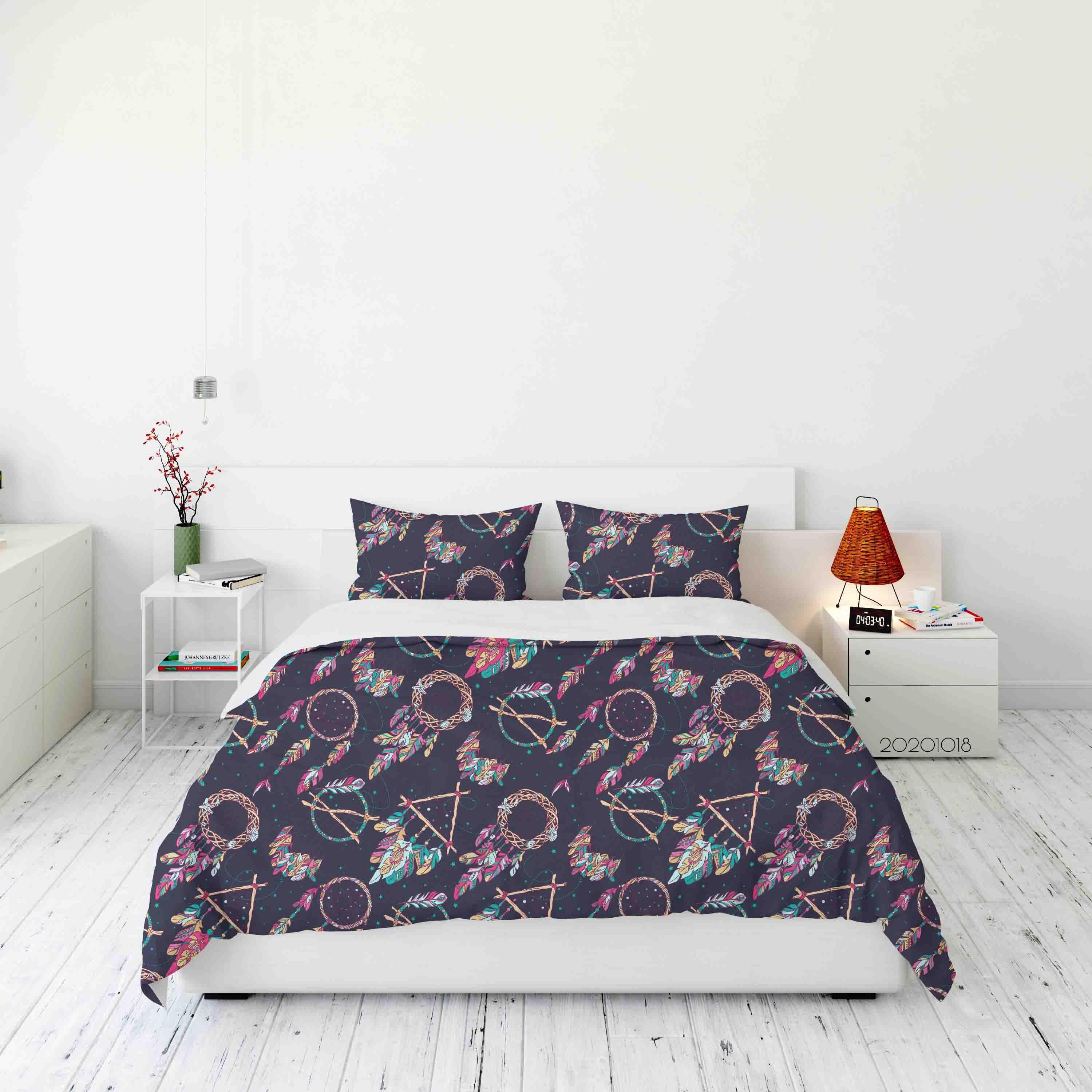 3D Dream Catcher Pattern Quilt Cover Set Bedding Set Duvet Cover Pillowcases WJ 9732- Jess Art Decoration