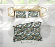 3D Plant Leaves Flower Pattern Quilt Cover Set Bedding Set Duvet Cover Pillowcases WJ 9093- Jess Art Decoration