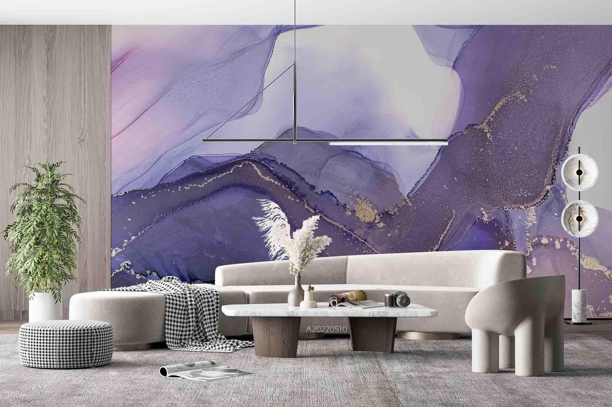 3D Purple Marble Texture Wall Mural Wallpaper SWW 44 – Jessartdecoration