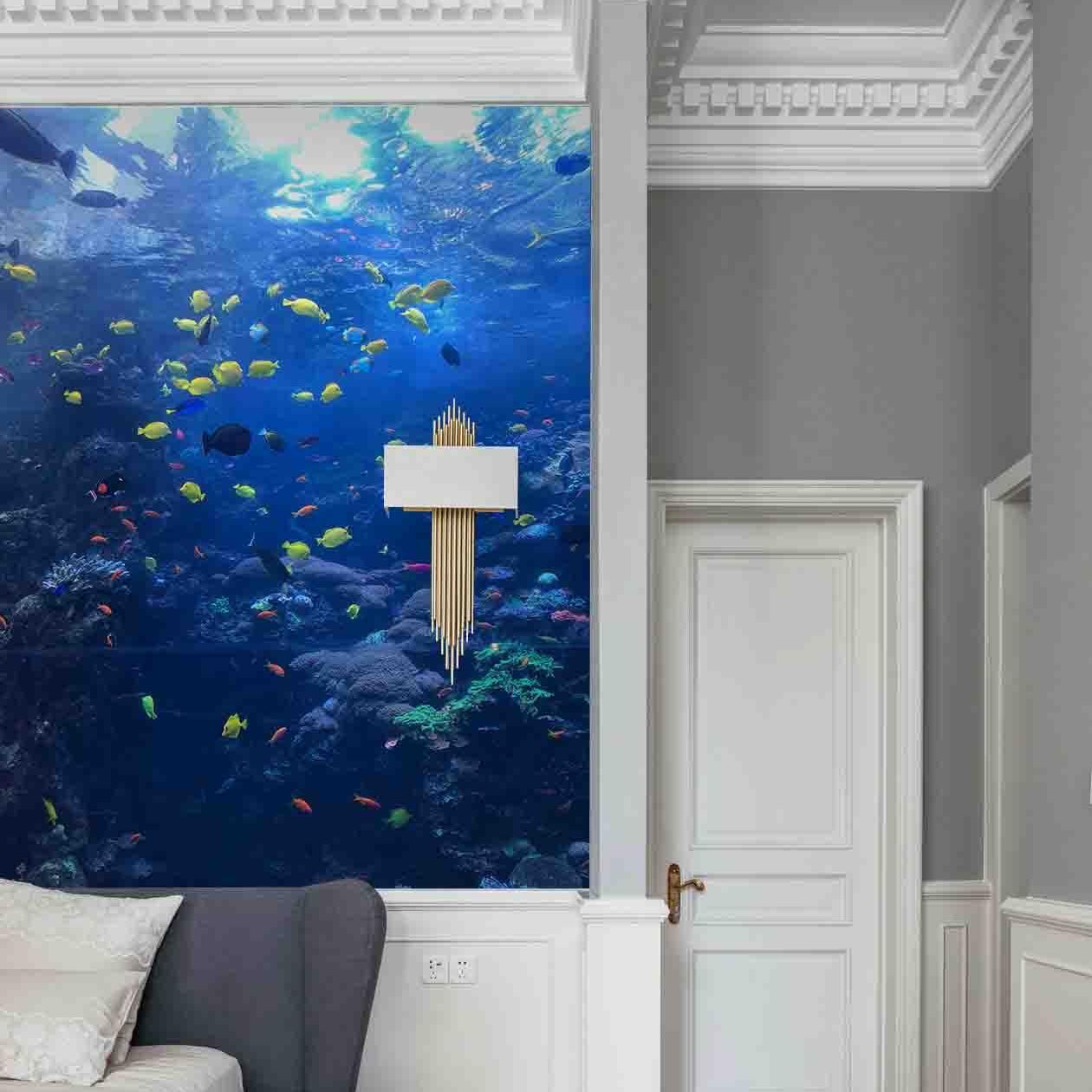 3D Fish Coral Seabed Wall Mural Wallpaper 93- Jess Art Decoration