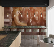 3D Morden Girl Training Wall Mural Wallpaper WJ 2045- Jess Art Decoration
