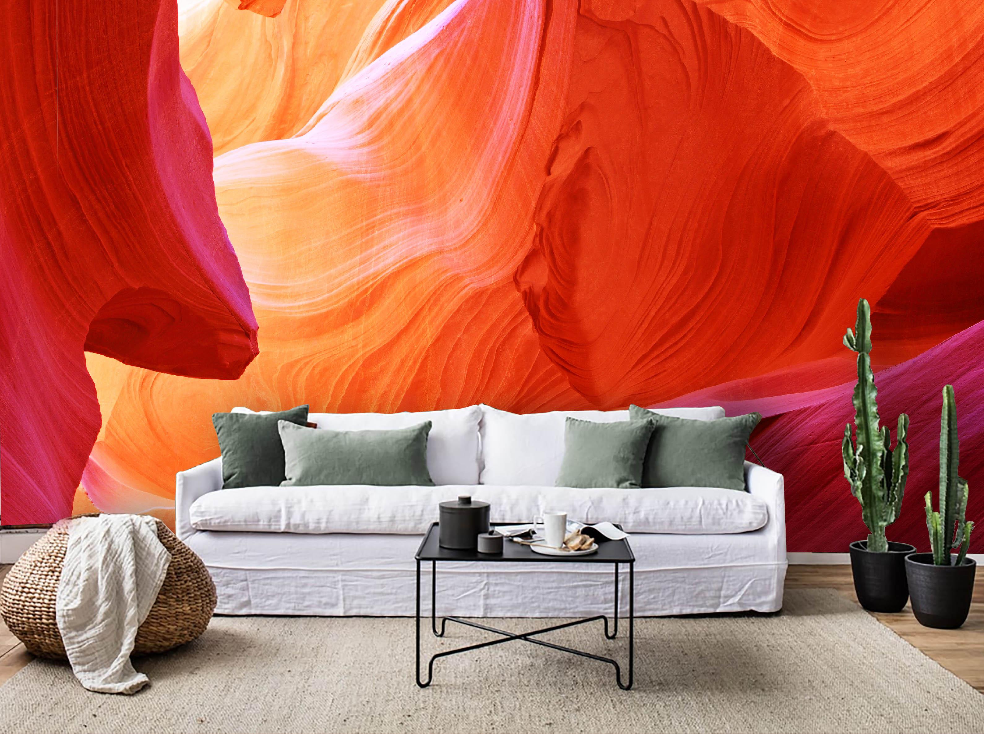 3D Red Rock Background Wall Mural Wallpaper 4- Jess Art Decoration