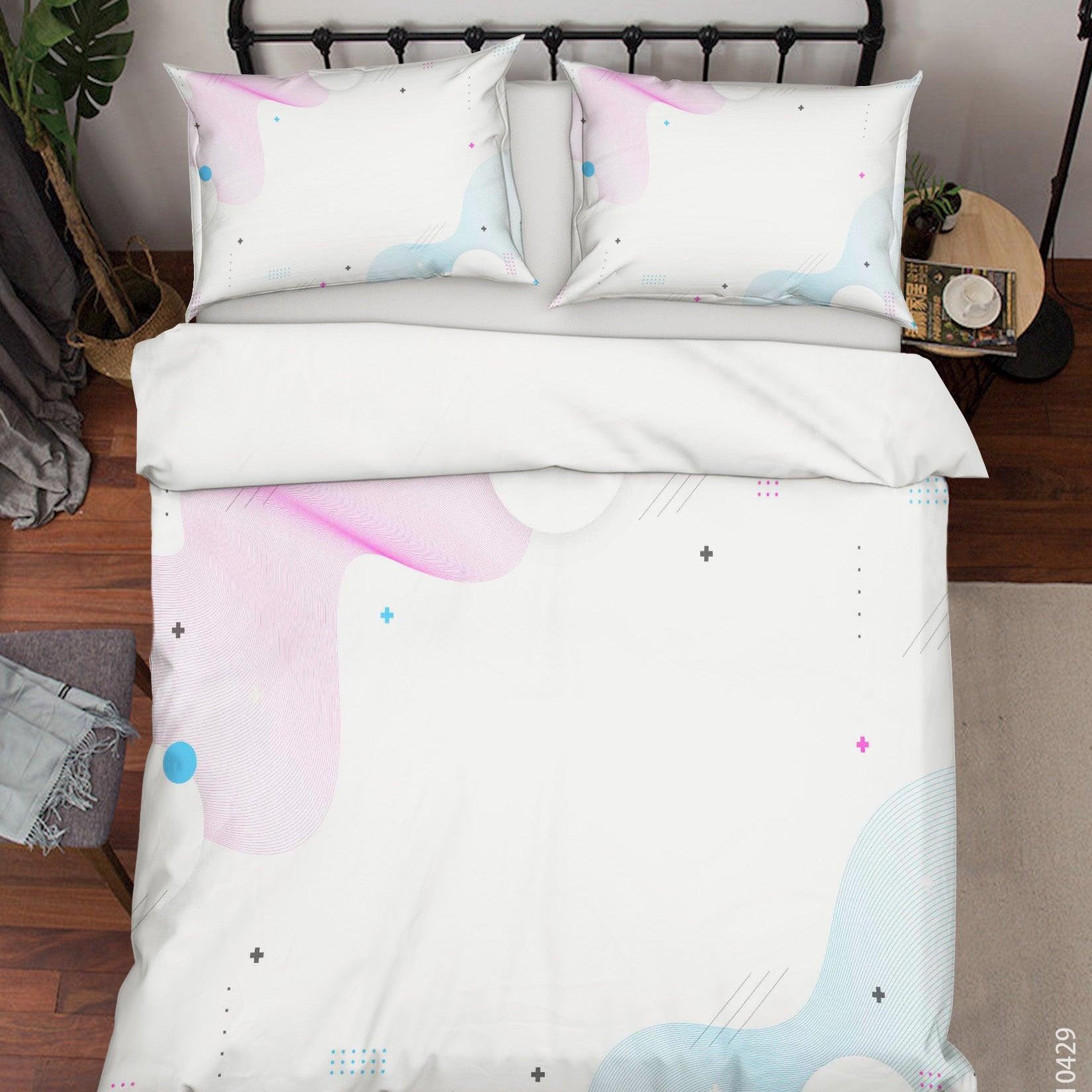 3D Watercolor Pattern Quilt Cover Set Bedding Set Duvet Cover Pillowcases 244- Jess Art Decoration