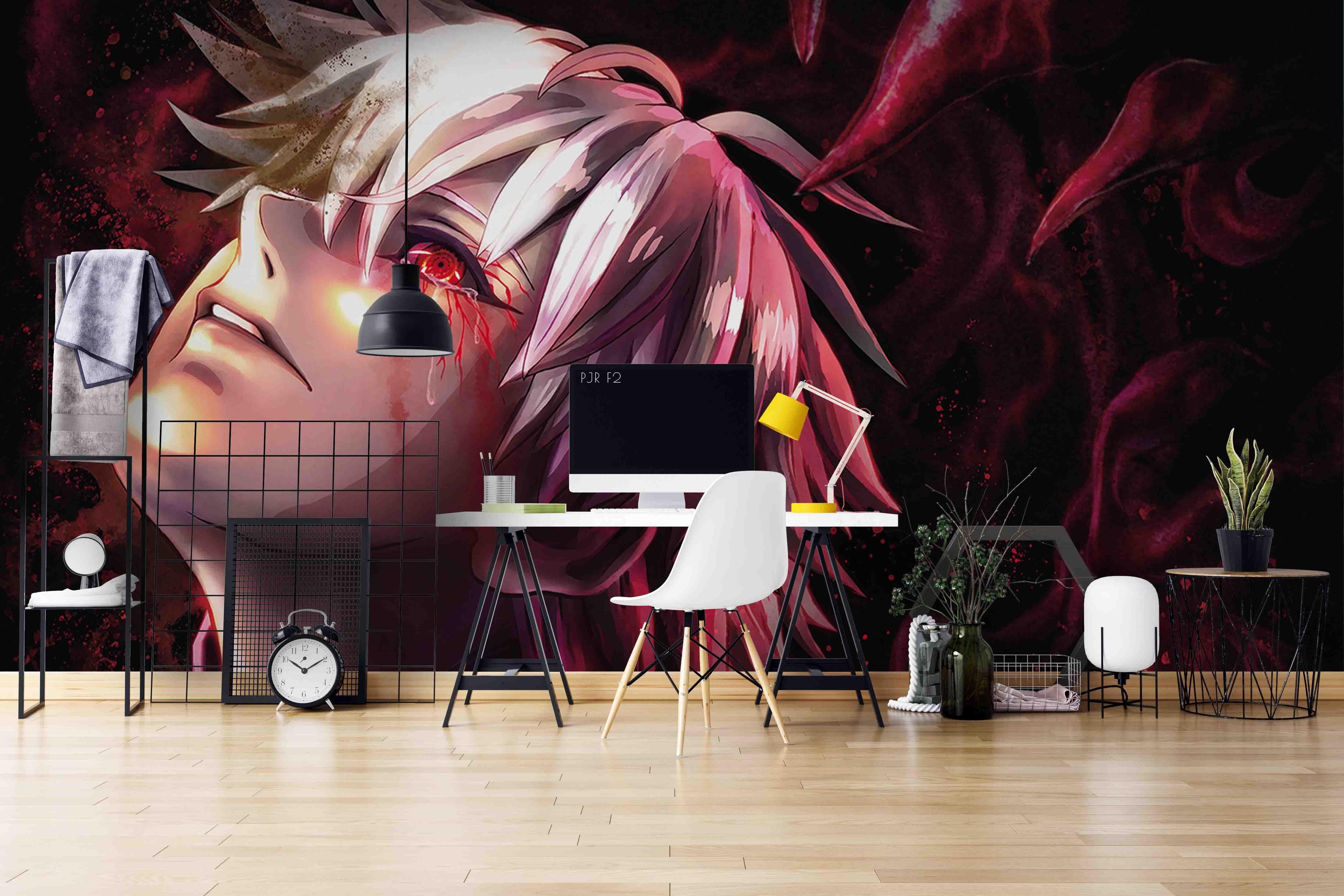 3D Sad Anime Boy sad anime boy portrait mural wall mural wallpaper for teen room - view 3