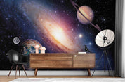 3D Nebula Saturn Space Saturn nebula space mural wall mural wallpaper for bedroom - view 3