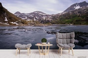 3D Mountain Lake Landscape Wall Mural Wallpaper LQH 741- Jess Art Decoration