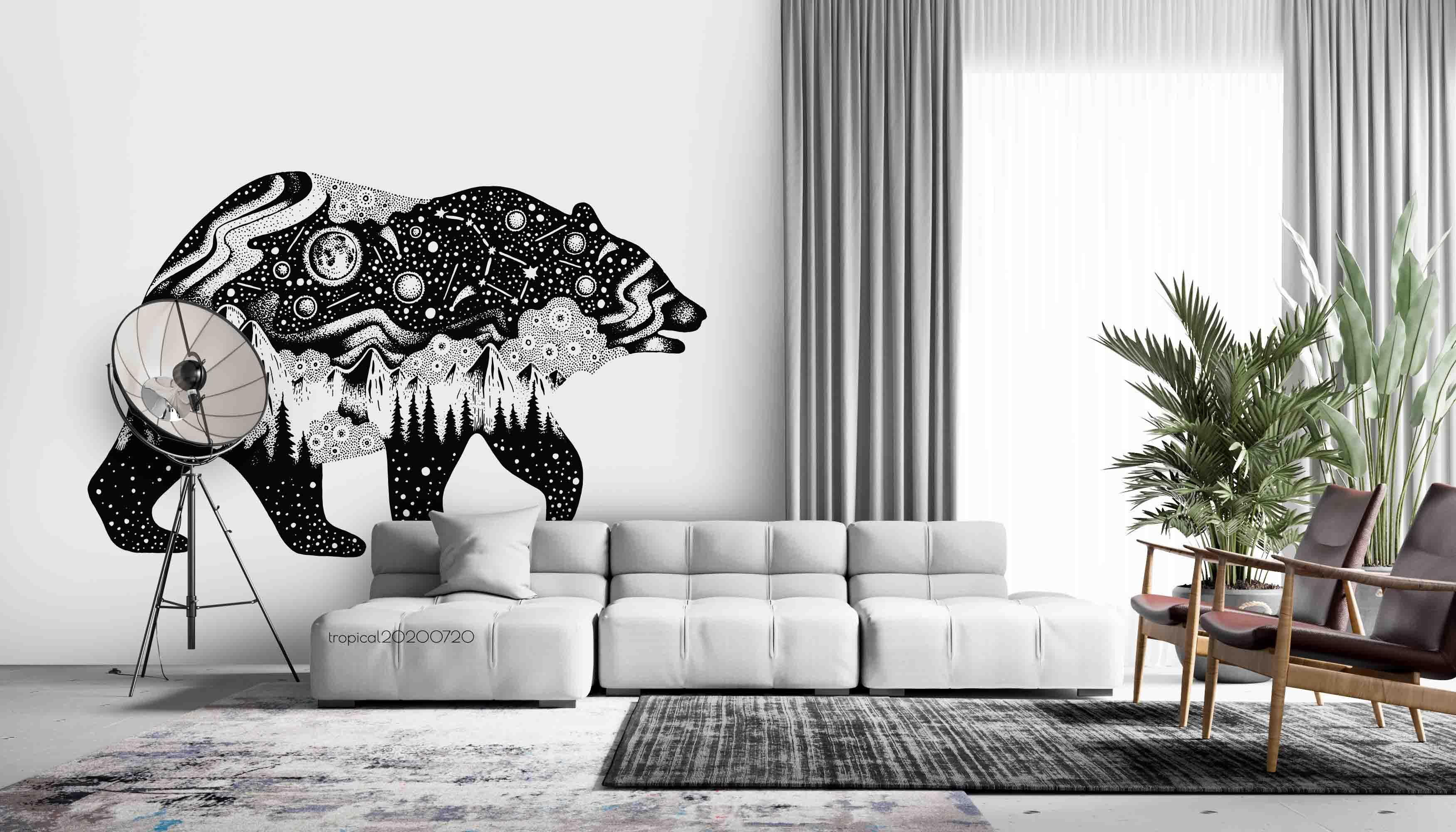 3D Polar Bear Pattern Wall Mural Wallpaper LXL 551- Jess Art Decoration