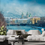 3D European City Building Bridge Scenery Wall Mural Wallpaper GD 2922- Jess Art Decoration