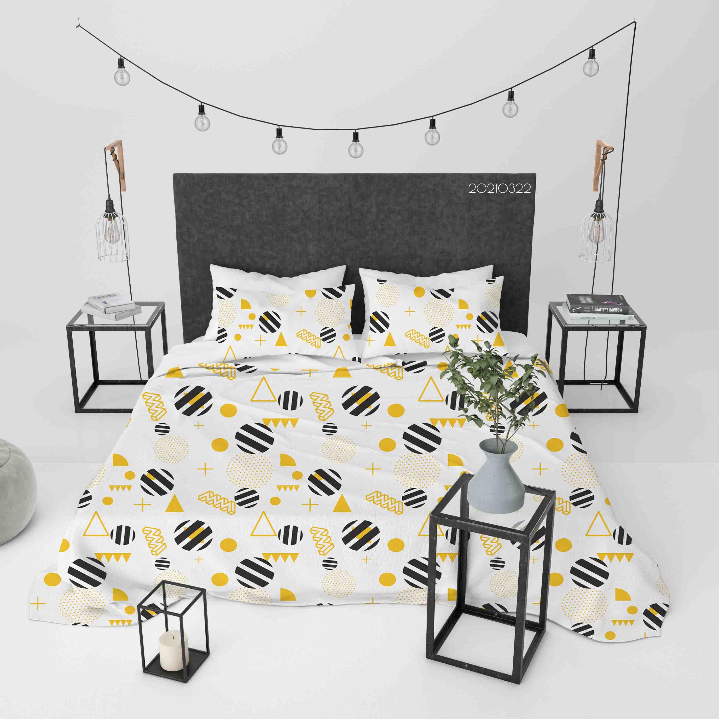 3D Abstract Geometric Pattern Quilt Cover Set Bedding Set Duvet Cover Pillowcases 125- Jess Art Decoration