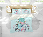 3D Blue Dream Catcher Quilt Cover Set Bedding Set Duvet Cover Pillowcases JN 1185- Jess Art Decoration