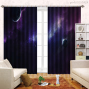 3D Space Universe Planet Curtains and Drapes LQH 131- Jess Art Decoration