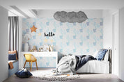3D School Supplies Apple Leaf Pattern Wall Mural Wallpaper GD 4855- Jess Art Decoration